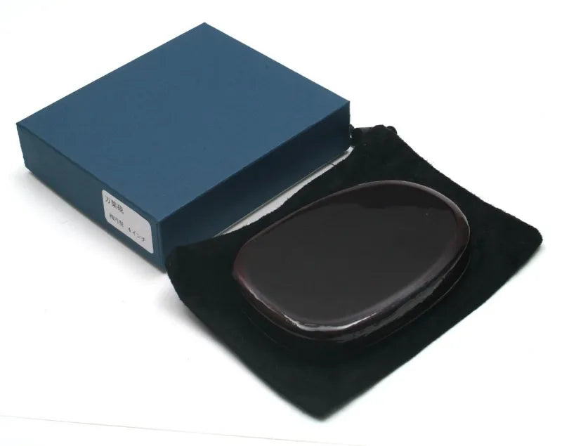 Manyo Oval Inkstone – 4 Inch 【万葉硯】